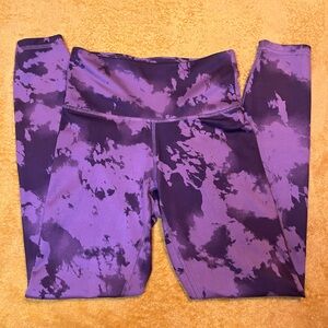 Purple Tie-Dye Leggings